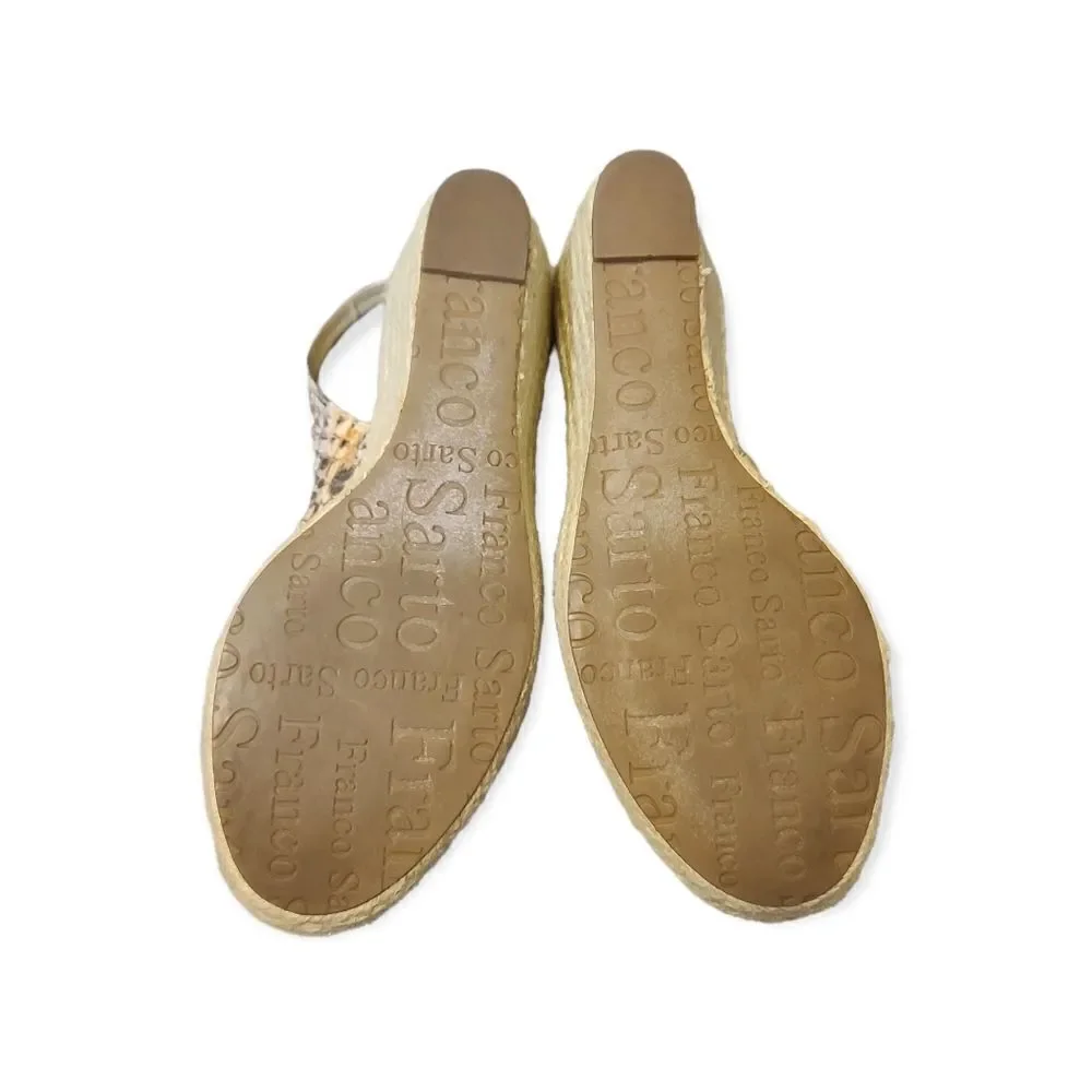 Franco Sarto Snakeprint Espadrille Size 8